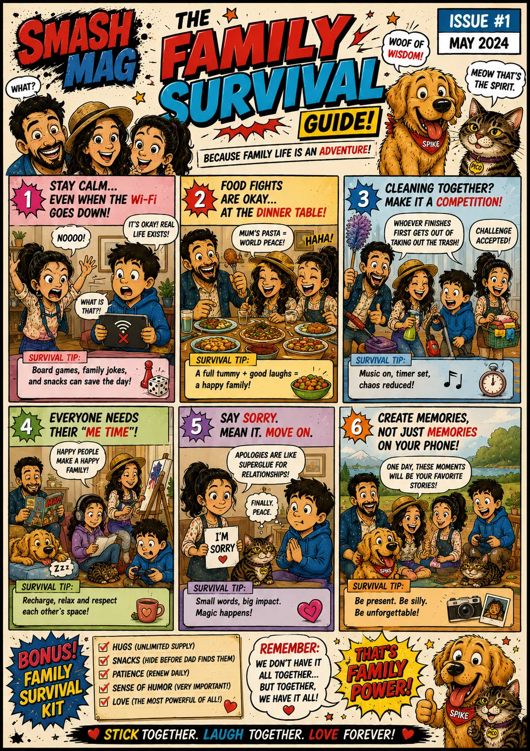 Family Survival Guide magazine page