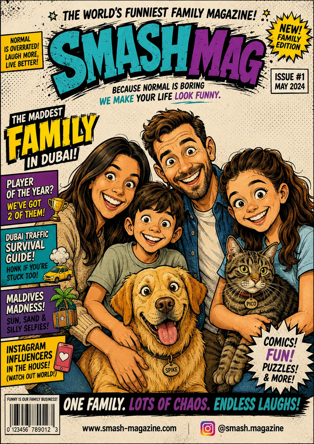 SmashMag Issue #1 — the world's funniest family magazine